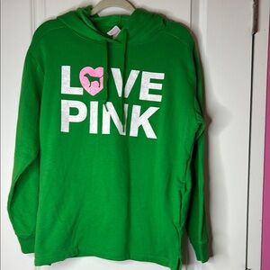 Green Love Pink Hoodie